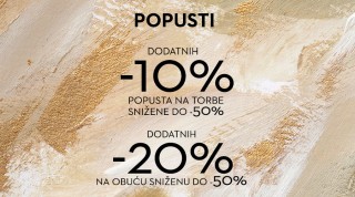 DODATNI POPUSTI na torbe i obuću sniženu do -50%